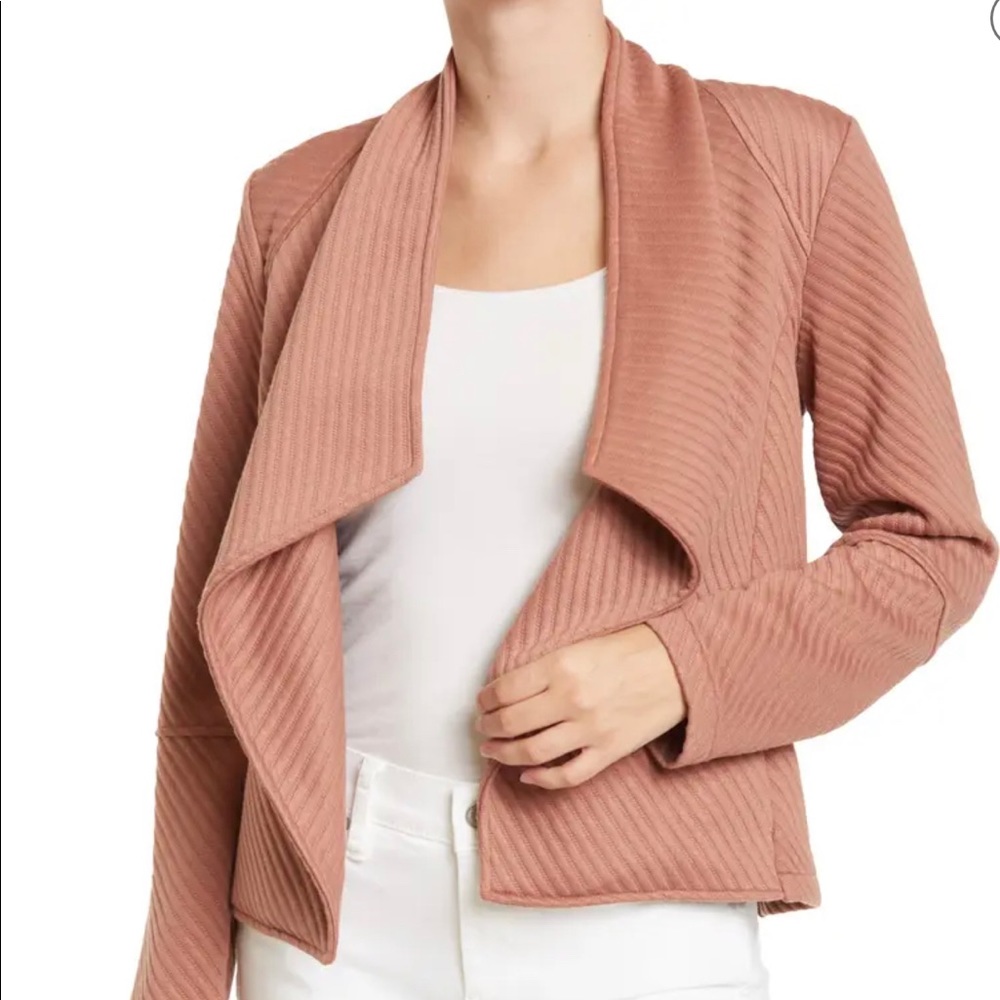 Blush Pink Steve Madden Knit Ottoman Blazer